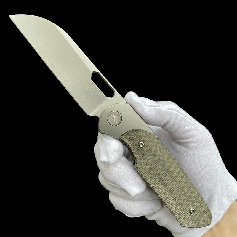 The H.A.L.T. Green Canvas Micarta